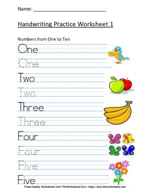 10 Handwriting Worksheets - How is my handwriting ? - TheWorksheets.com