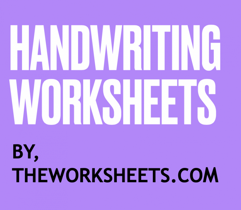Handwriting Worksheets Complete Collection TheWorksheets